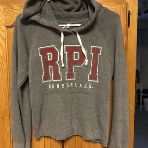 RPI Black Fleece Full Zip Hoodie Rensselaer